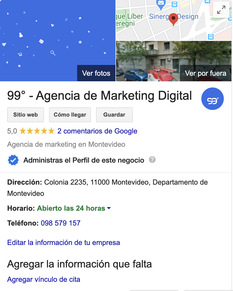 agencia con google my business