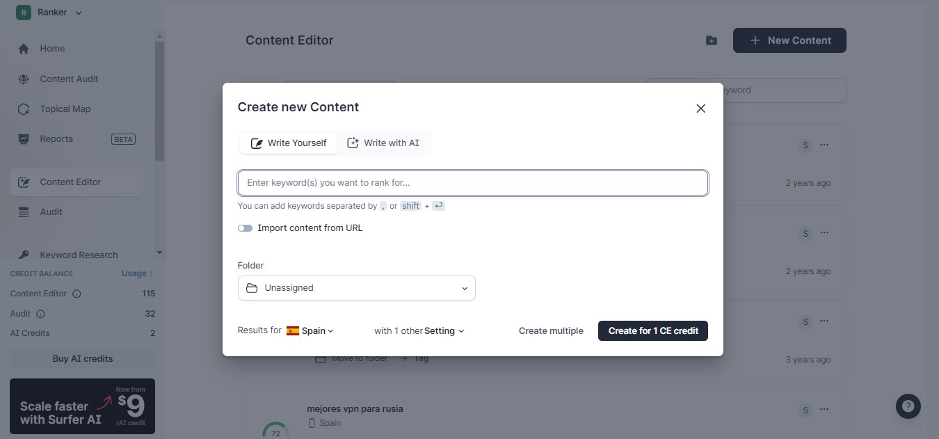 content editor