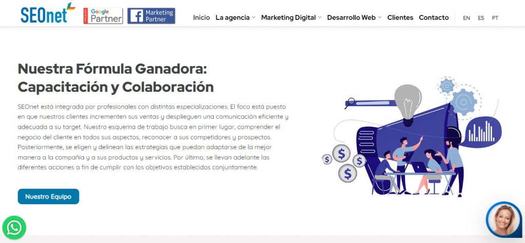Seonet agencia digital marketing Colombia