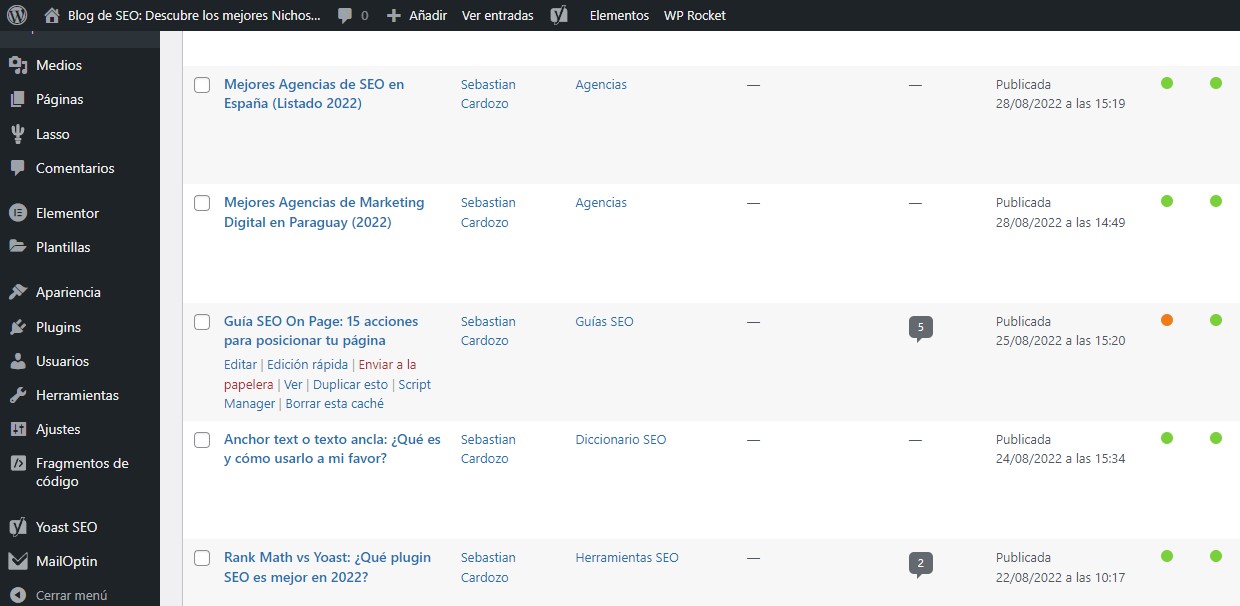 Crear un blog enWordpress