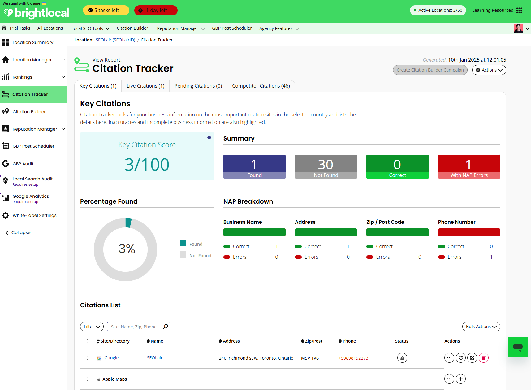 brightlocal seo