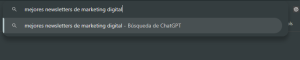 busqueda en extension searchgpt