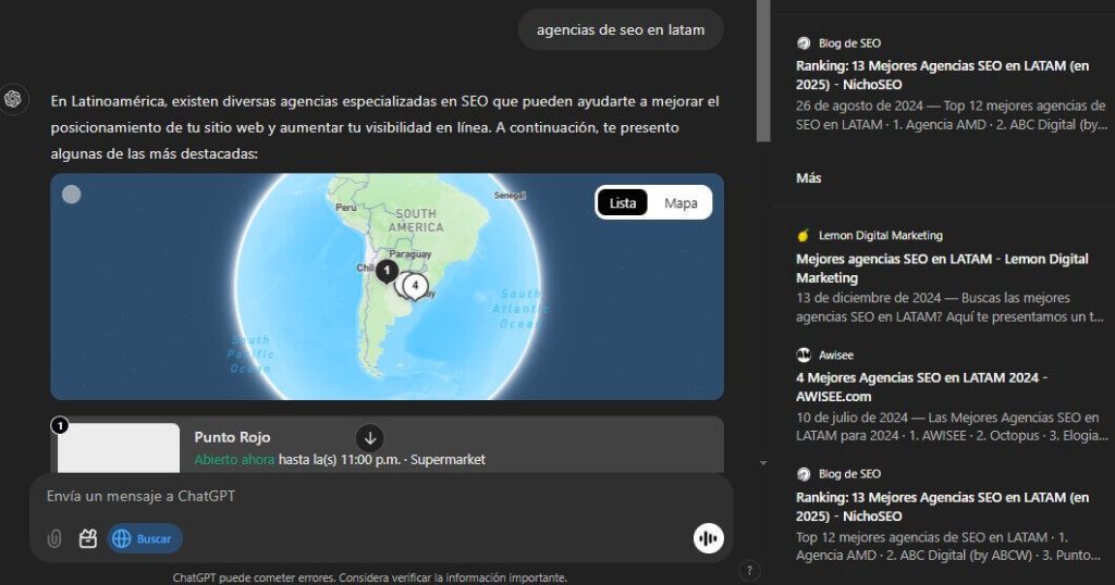 factores de posicionamiento serachgpt