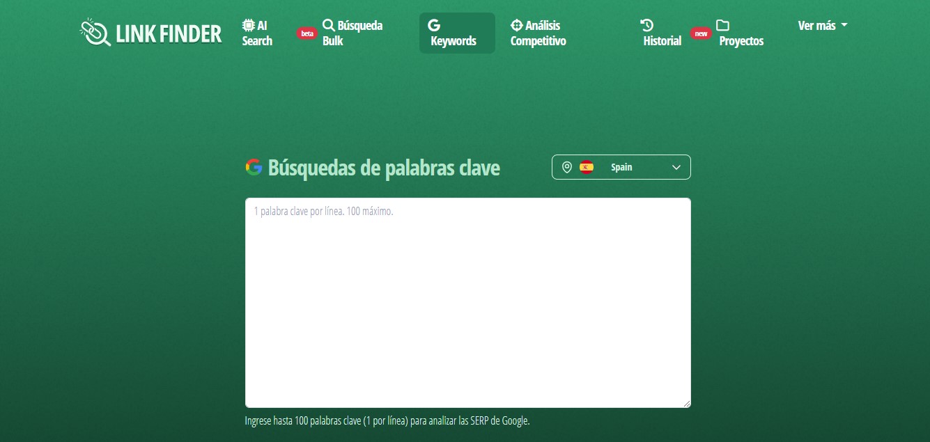 busqueda por keywords