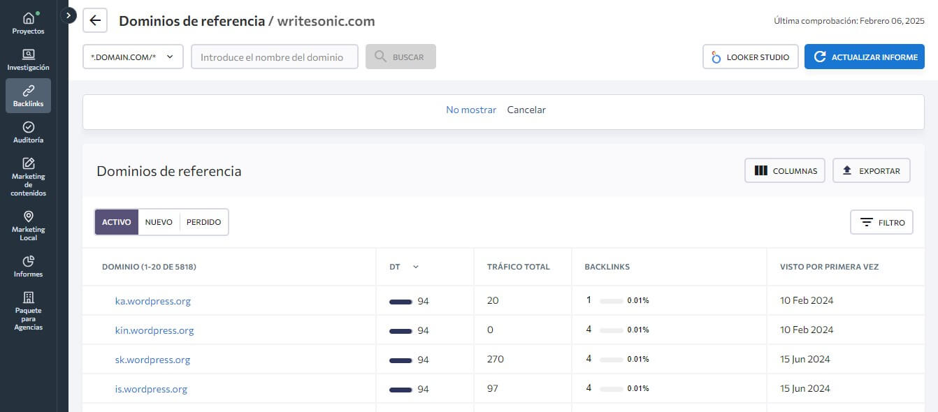 dominios de referencia