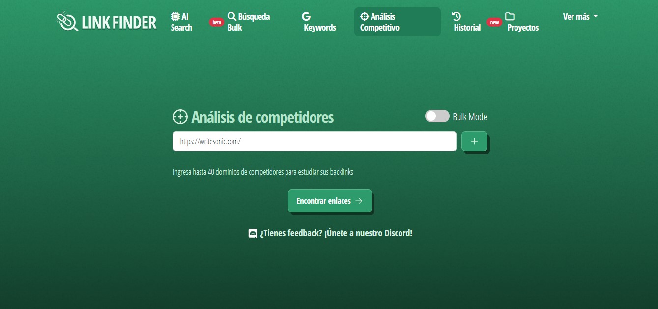 url en analisis competitivo