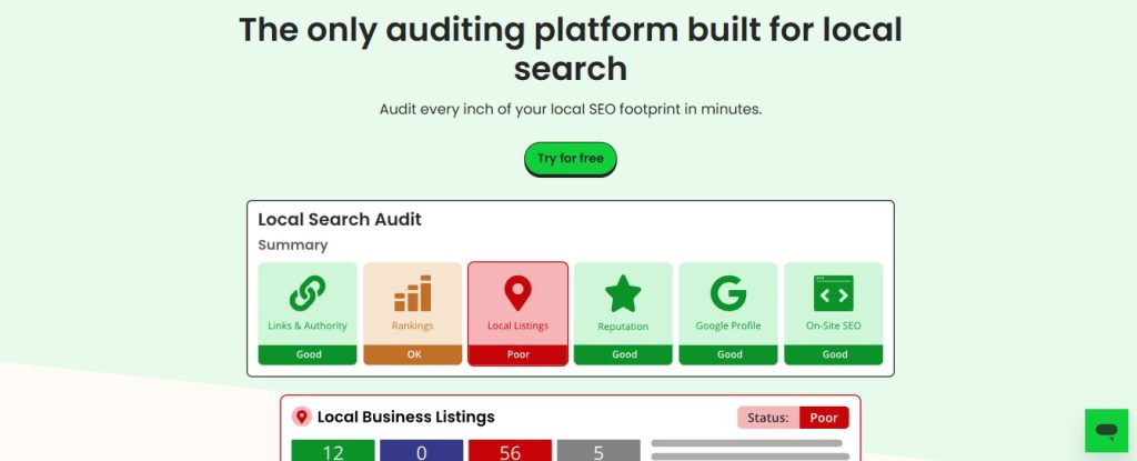 audit local seo