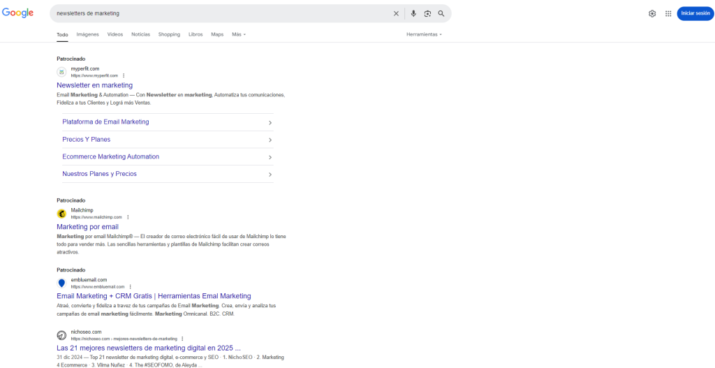 busqueda serps