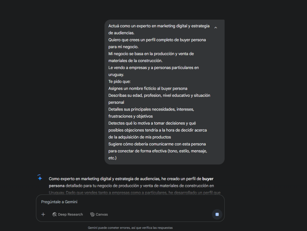 Creación de buyer persona