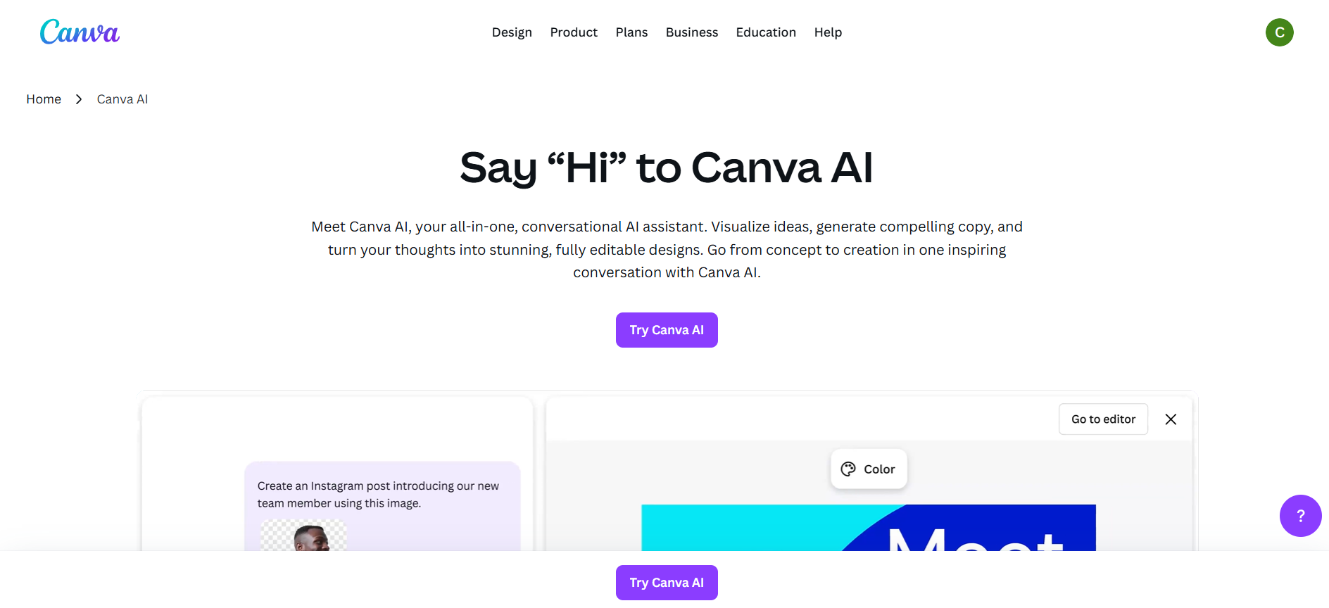 Canva AI