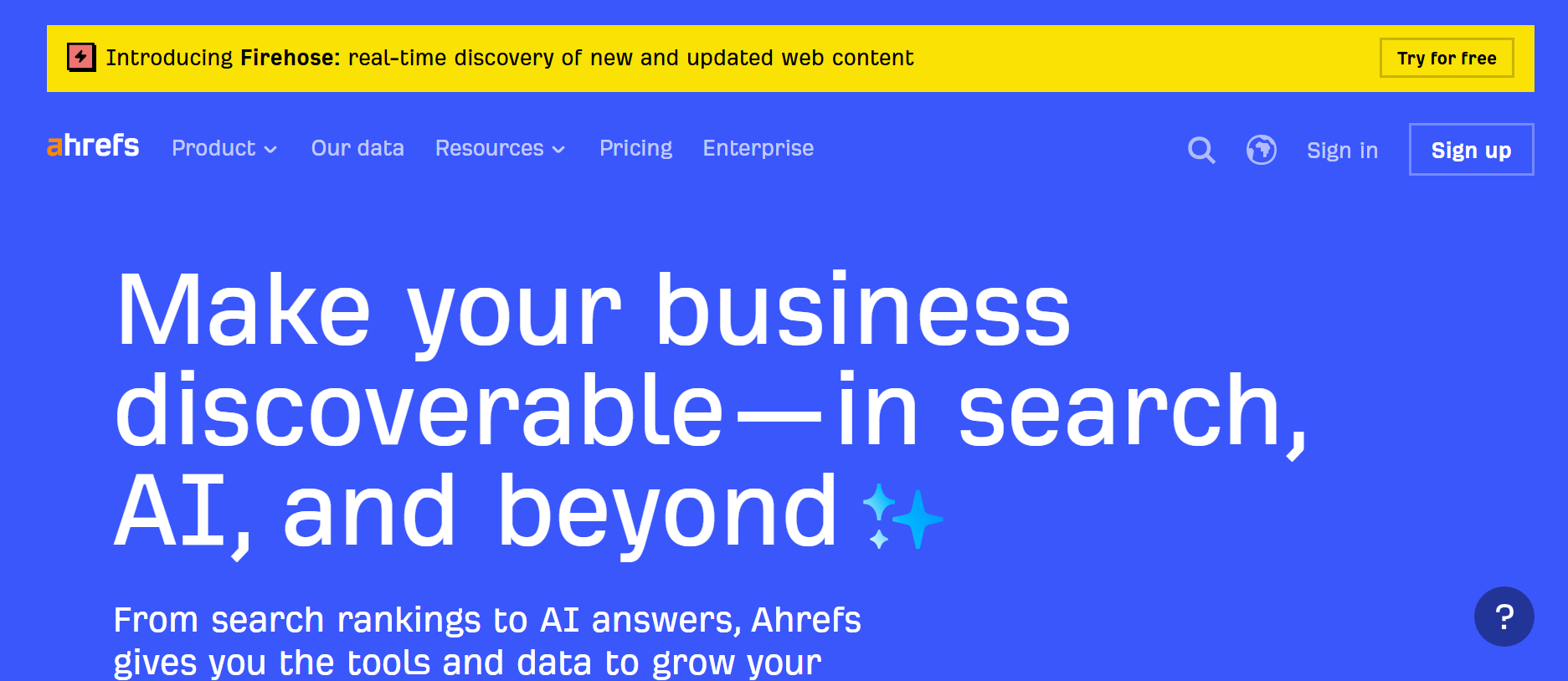 Ahrefs Brand Radar 